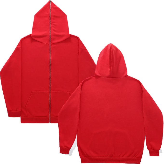 Sweat full zip avec capuche Homme/Femme